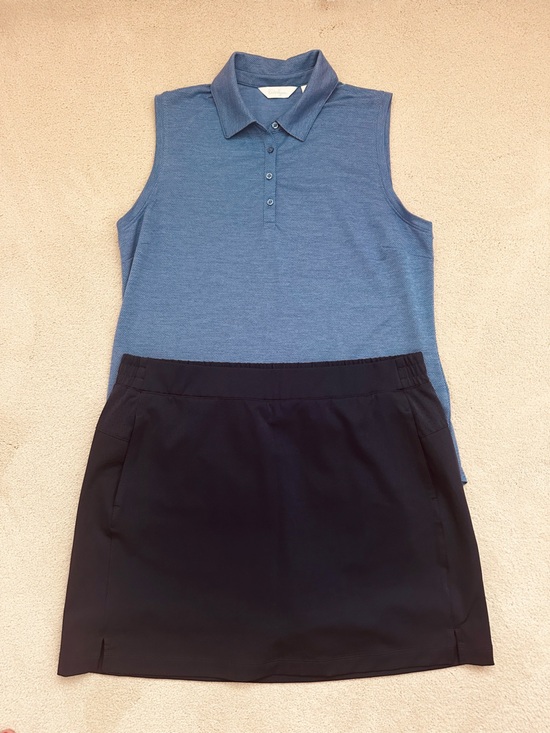 Lady Hagen Dresses & Skirts - Lady Hagen Blue Golf Skort and Sleeveless Top Set | Size Large